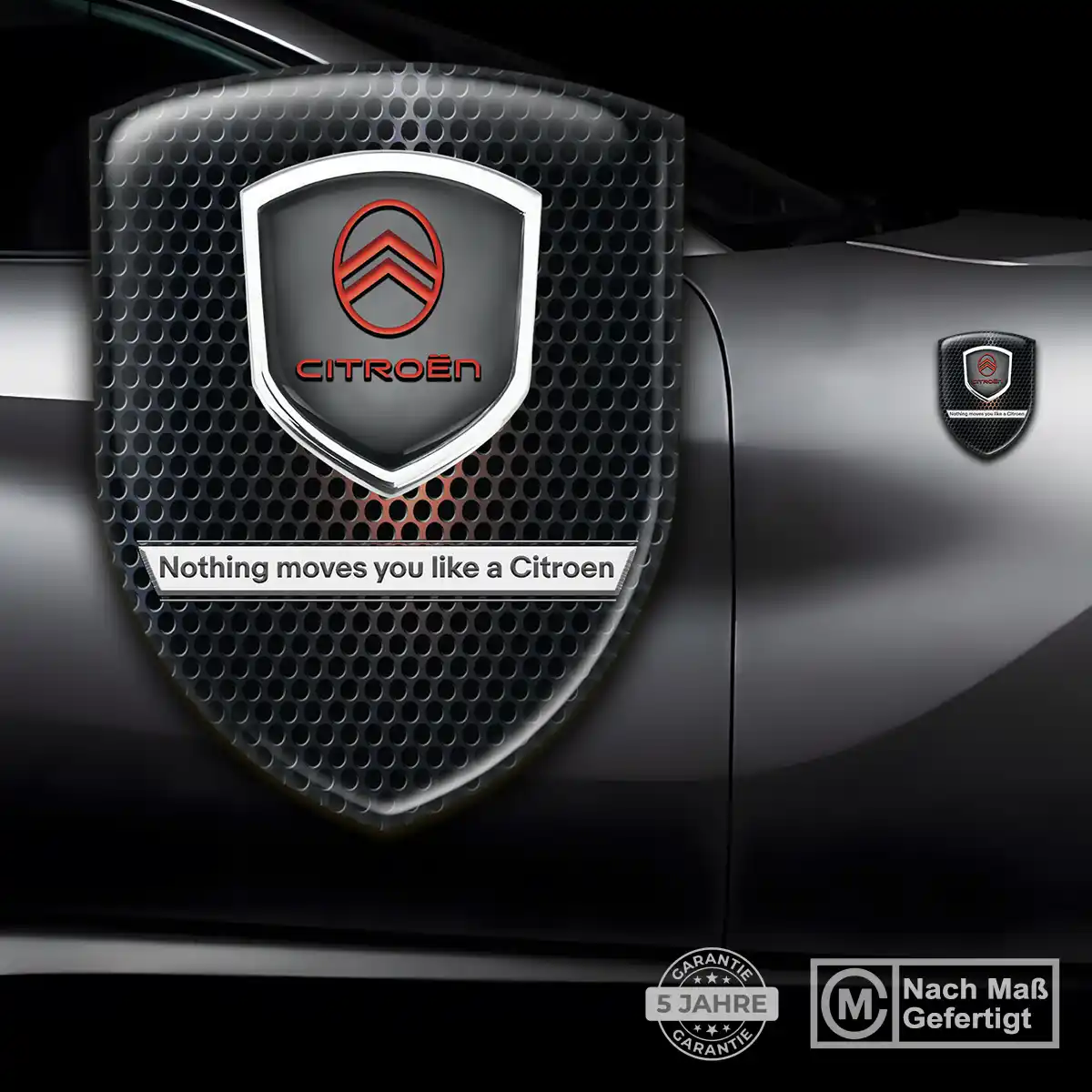 Citroen 3D Gel Aufkleber Embleme Interieurdesign