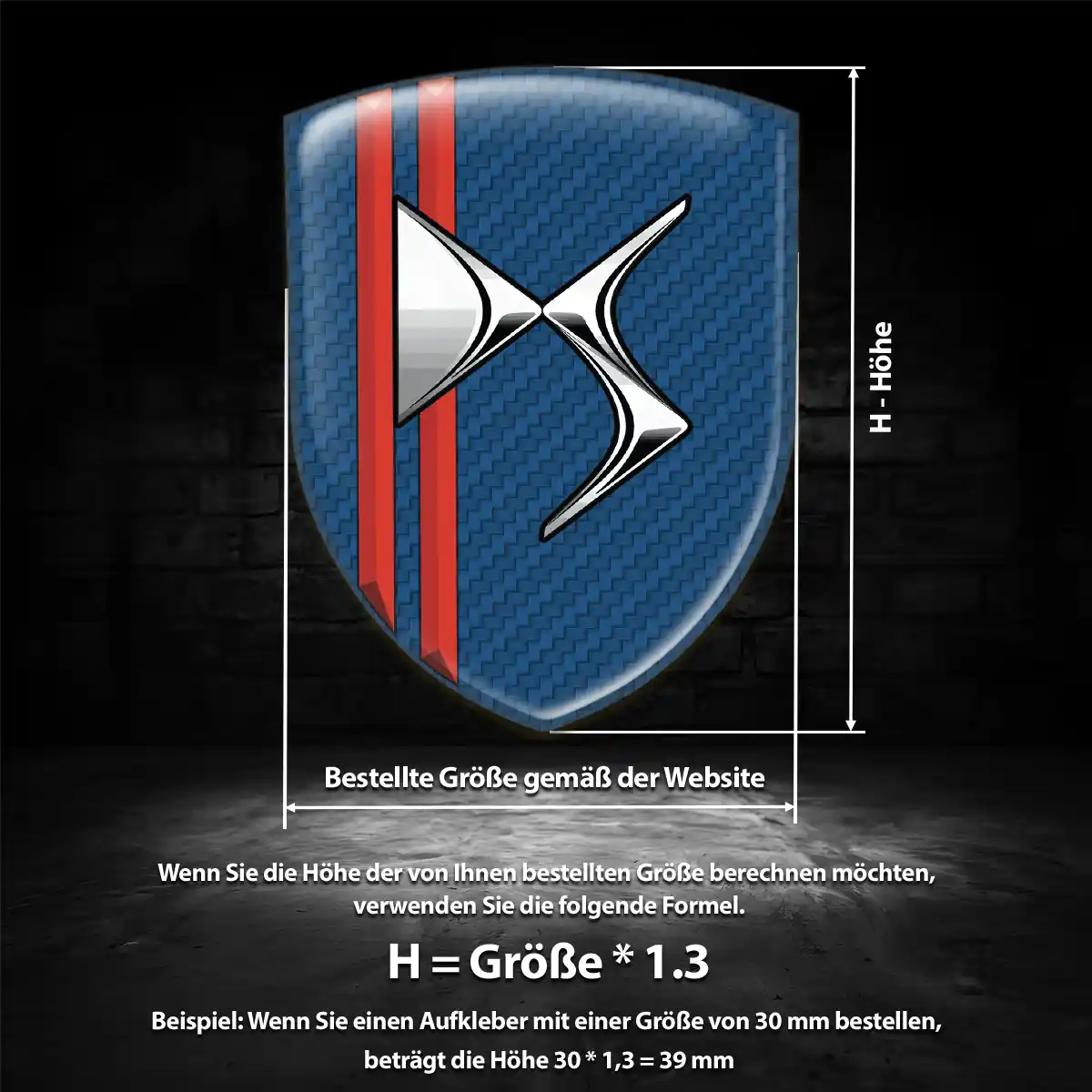 Citroen 3D Gel Aufkleber Embleme Limitierte Auflage