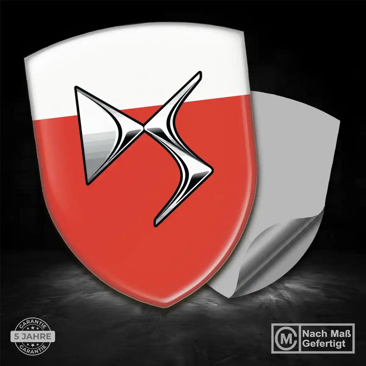 Citroen 3D Gel Aufkleber Embleme Markenedition