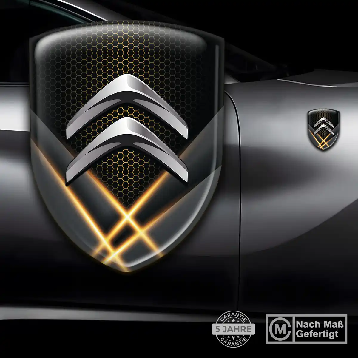 Citroen 3D Gel Aufkleber Embleme Modernes Design