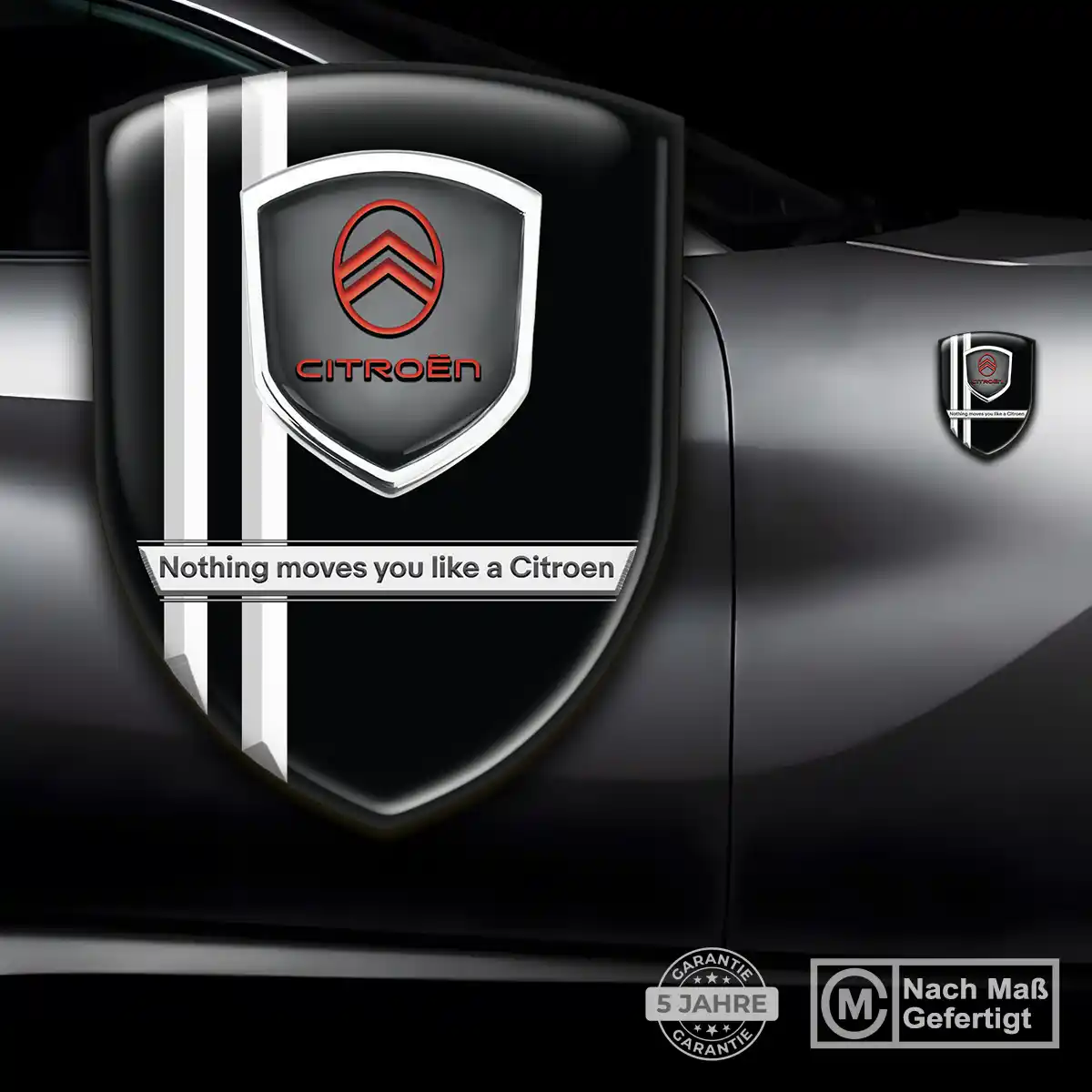 Citroen 3D Gel Aufkleber Hochwertiges Harz