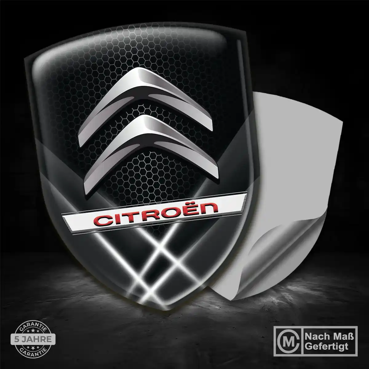 Citroen 3D Gel Aufkleber Markenedition