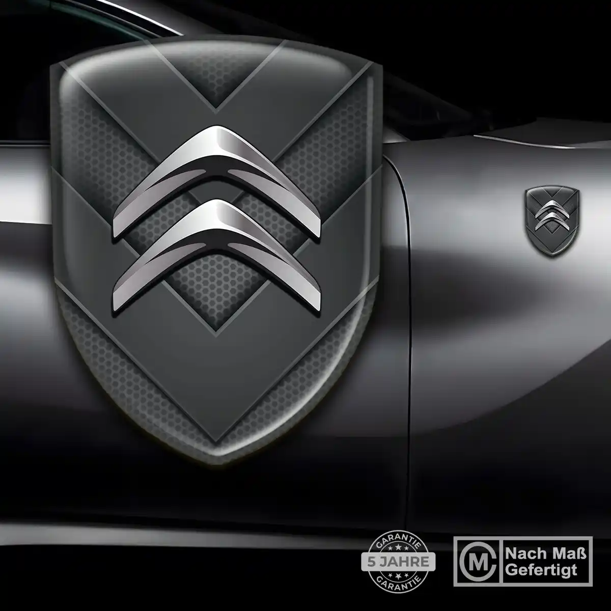 Citroen 3D Gel Aufkleber Silikon Auto Elegantes Design