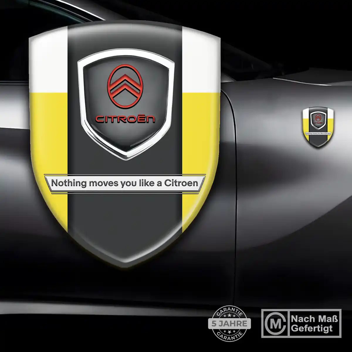 Citroen 3D Gel Aufkleber Silikon Auto Hochwertiges Harz