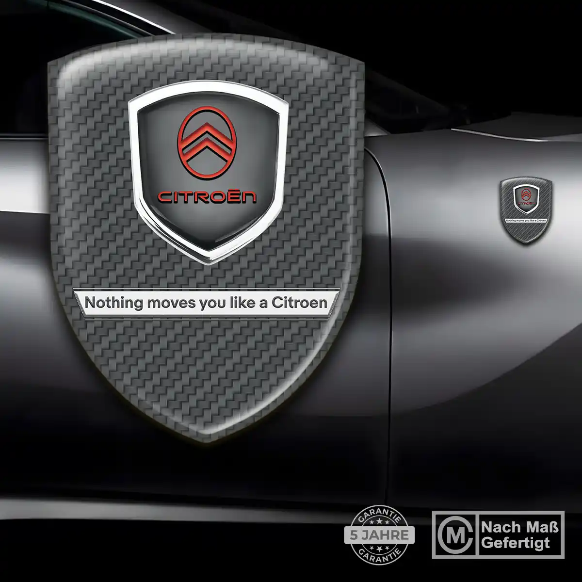Citroen 3D Gel Aufkleber Silikon Auto Premiumqualität