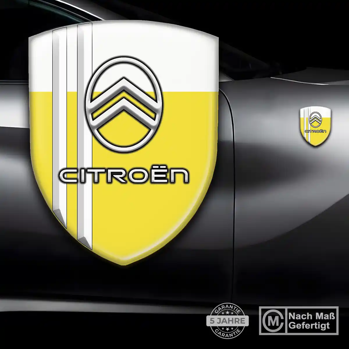 Citroen 3D Gel Aufkleber Silikon Auto Stilvolles Design