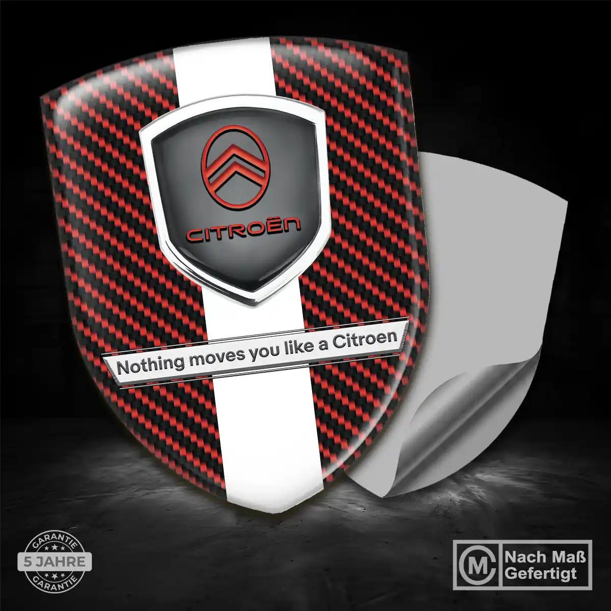 Citroen 3D Gel Aufkleber Silikon Auto Tuningfahrzeug