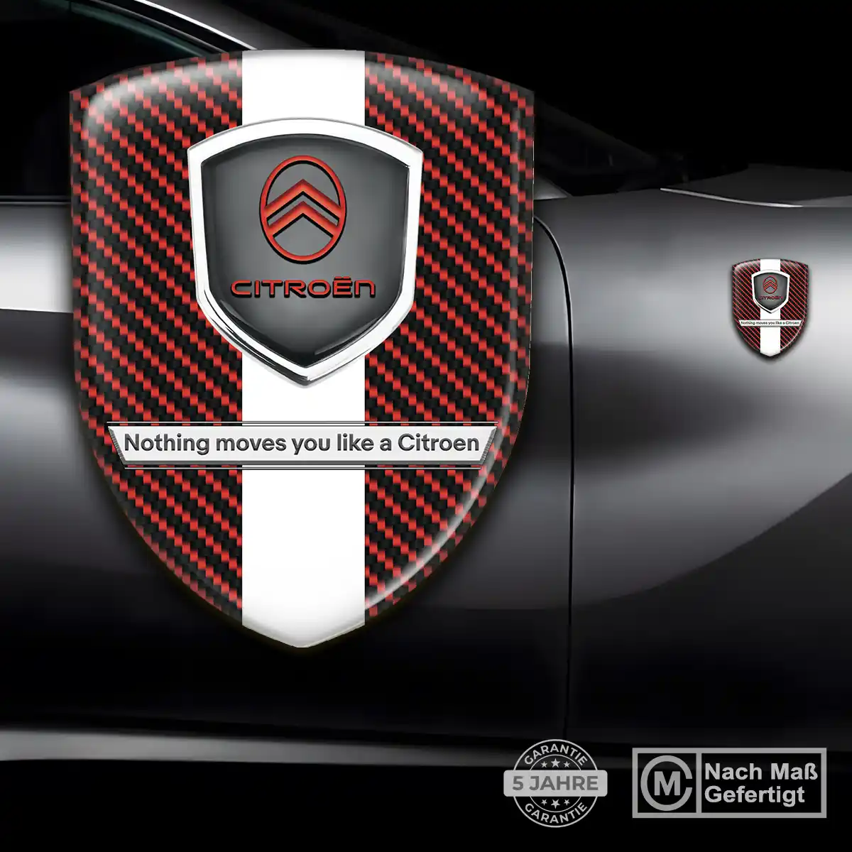 Citroen 3D Gel Aufkleber Silikon Auto Tuningfahrzeug
