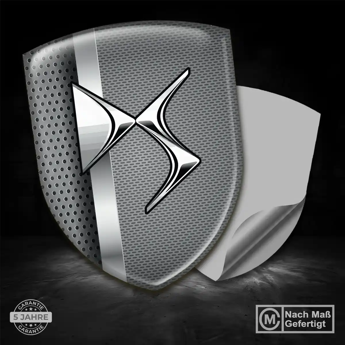 Citroen 3D Gel Aufkleber Silikon Exterieurdesign