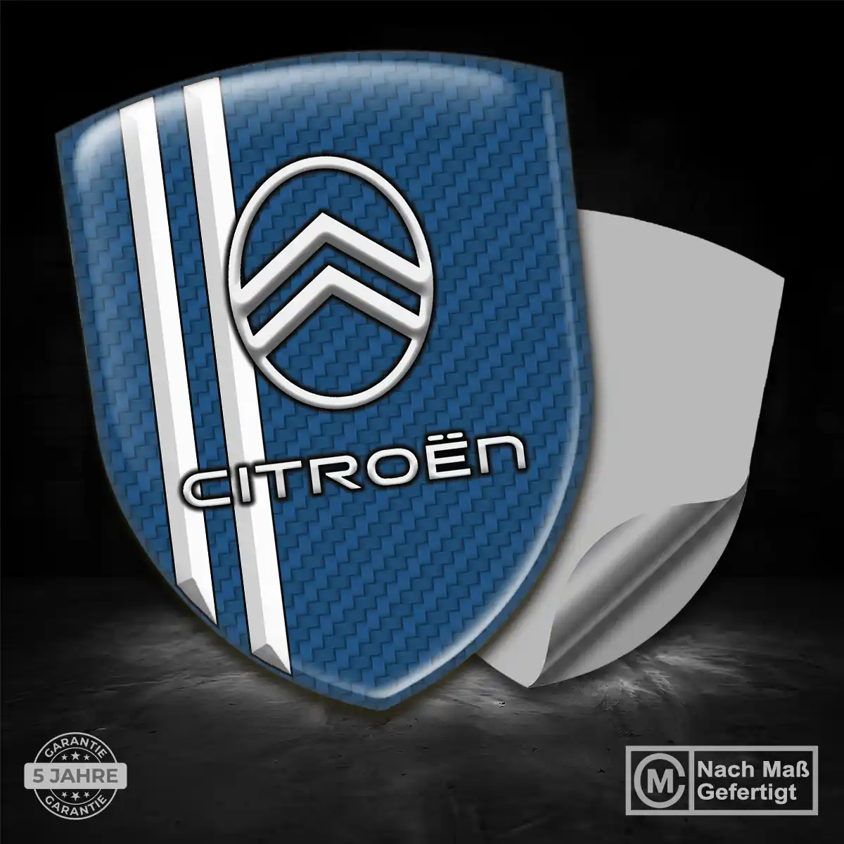 Citroen 3D Gel Aufkleber Silikon Hochwertiges Harz