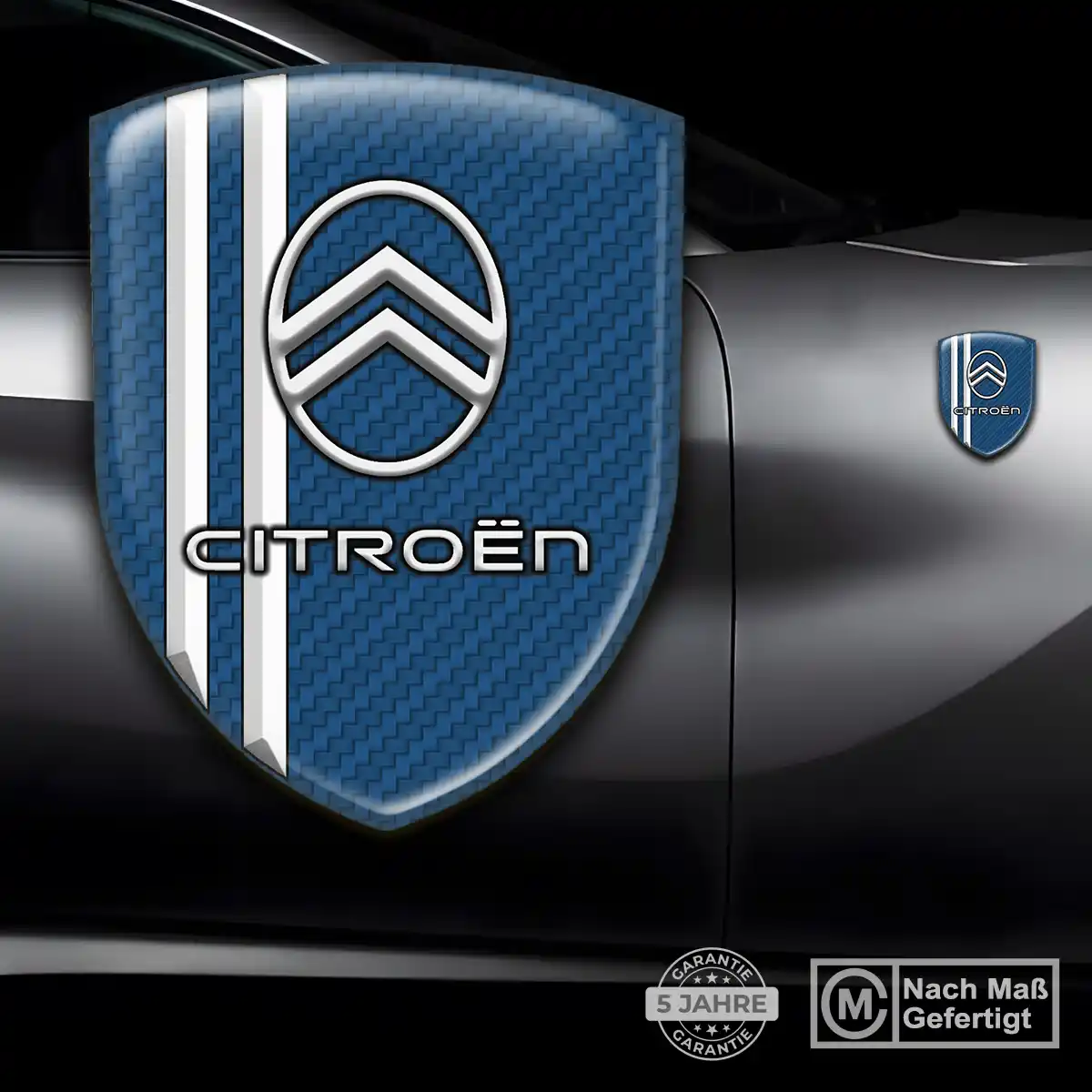 Citroen 3D Gel Aufkleber Silikon Hochwertiges Harz