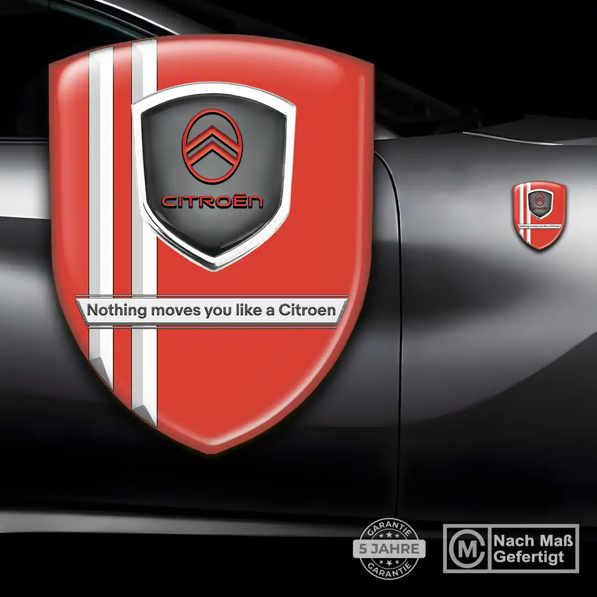 Citroen 3D Gel Aufkleber Silikon Modernes Design