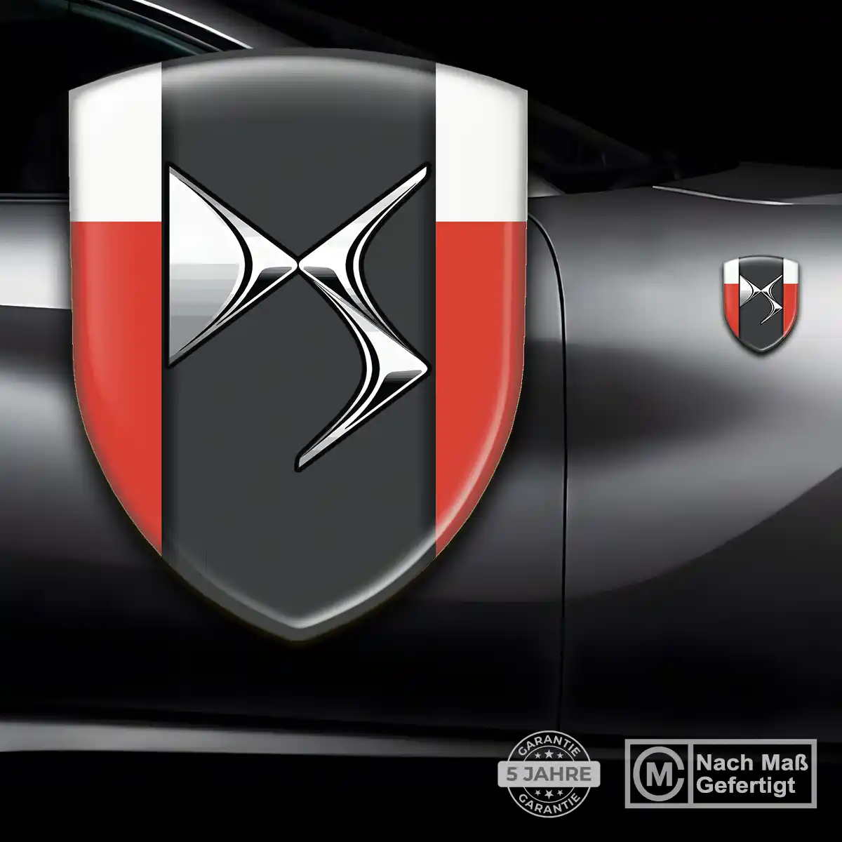 Citroen 3D Gel Aufkleber Silikon Premium-Edition