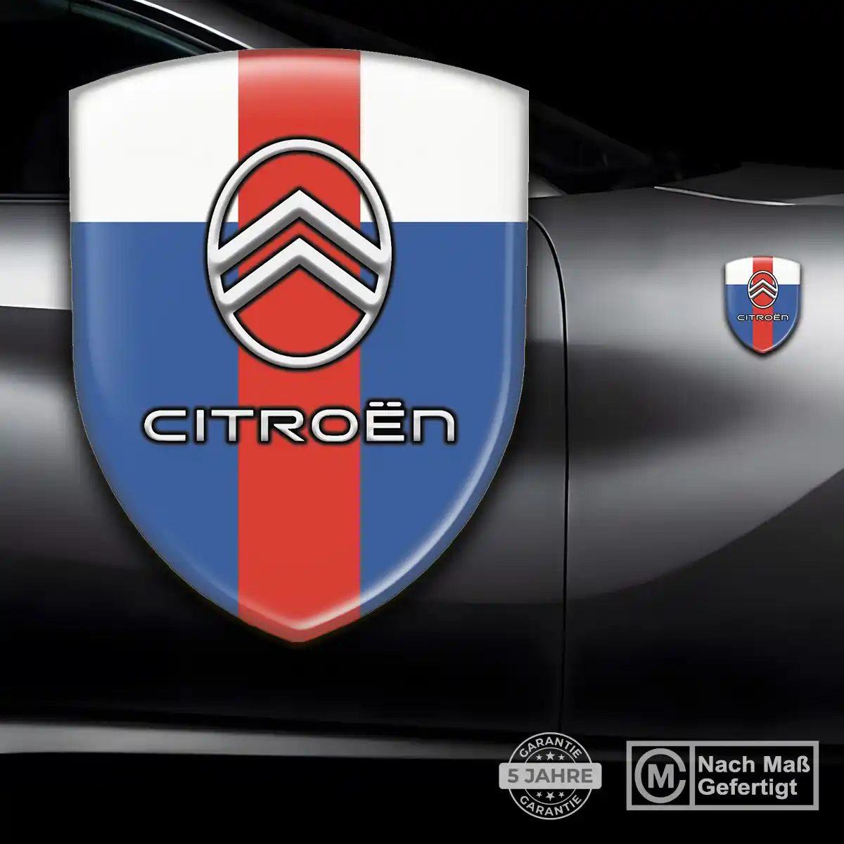 Citroen 3D Gel Aufkleber Silikon Tuningfahrzeug