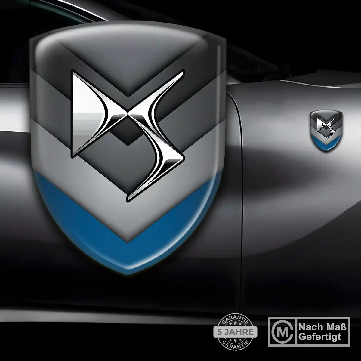 Citroen 3D Gel Aufkleber Wappen Anspruchsvolles Design