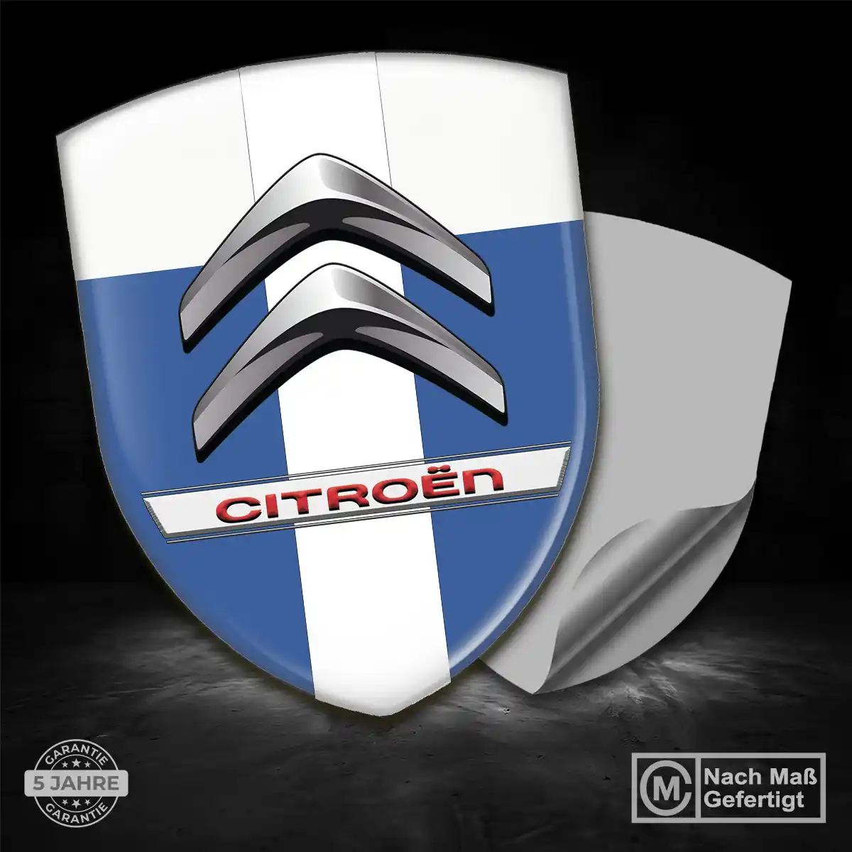 Citroen 3D Gel Aufkleber Wappen Ausdrucksstarkes Design