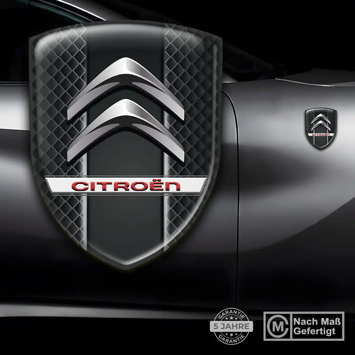 Citroen 3D Gel Aufkleber Wappen Auto Edles Design