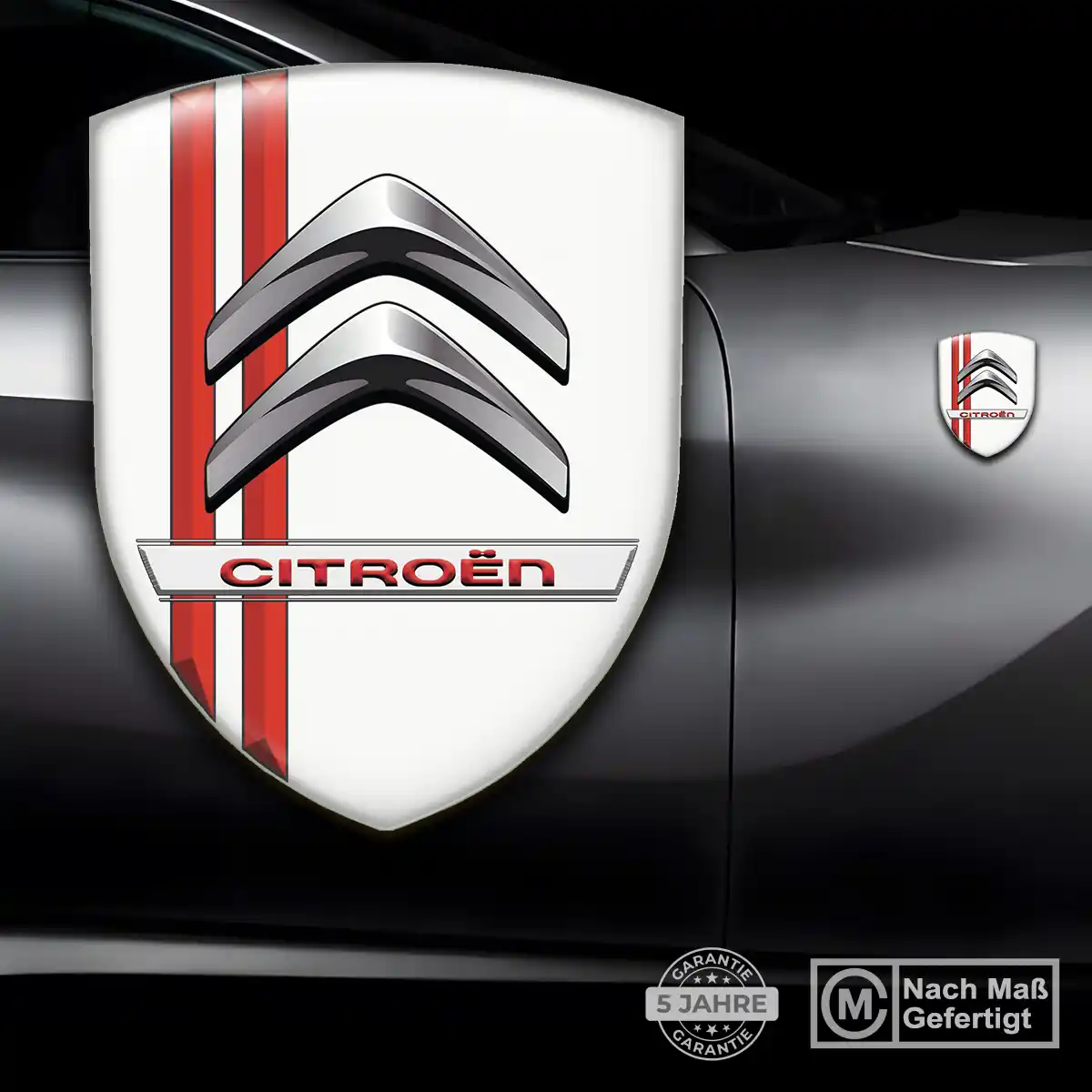 Citroen 3D Gel Aufkleber Wappen Auto Elegantes Design