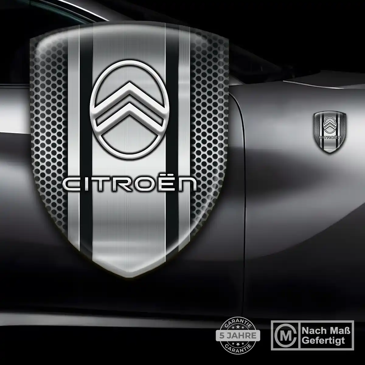Citroen 3D Gel Aufkleber Wappen Auto Hochwertiges Harz
