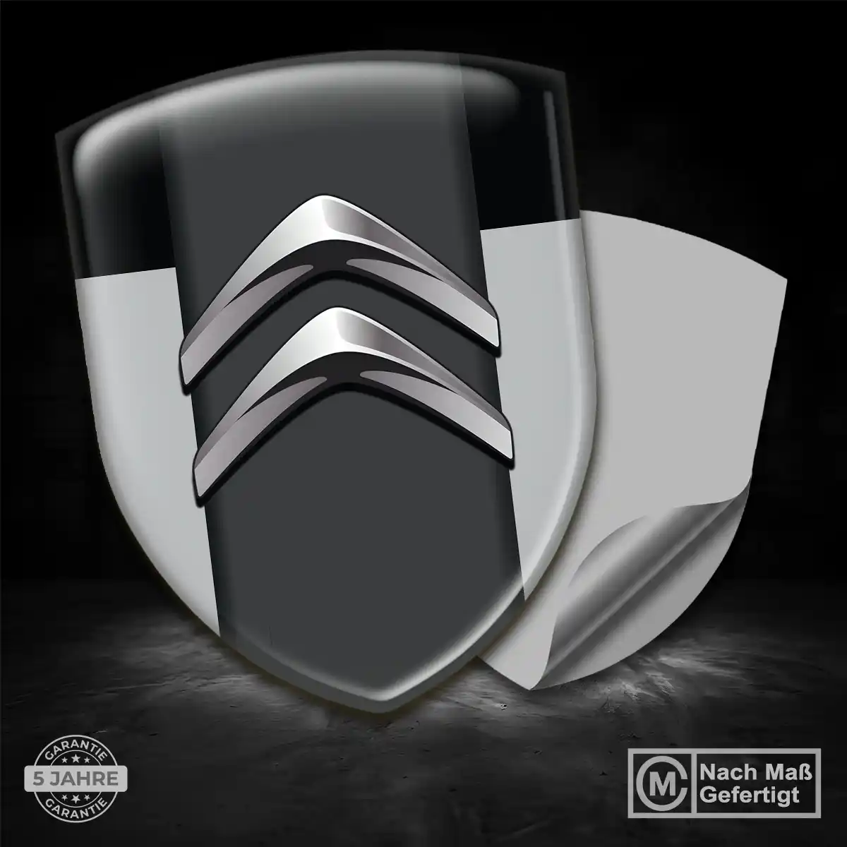 Citroen 3D Gel Aufkleber Wappen Auto Interieurdesign