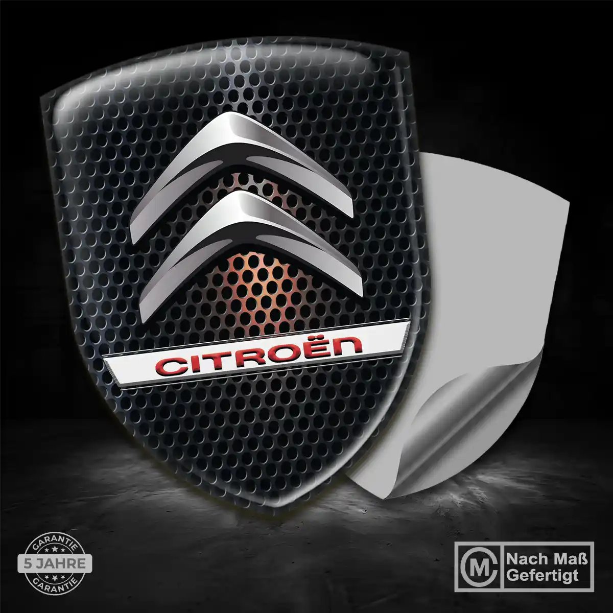 Citroen 3D Gel Aufkleber Wappen Auto Modernes Design