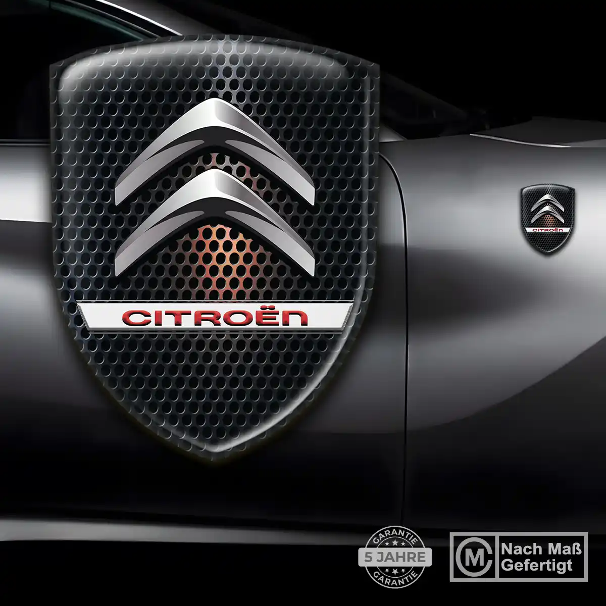 Citroen 3D Gel Aufkleber Wappen Auto Modernes Design