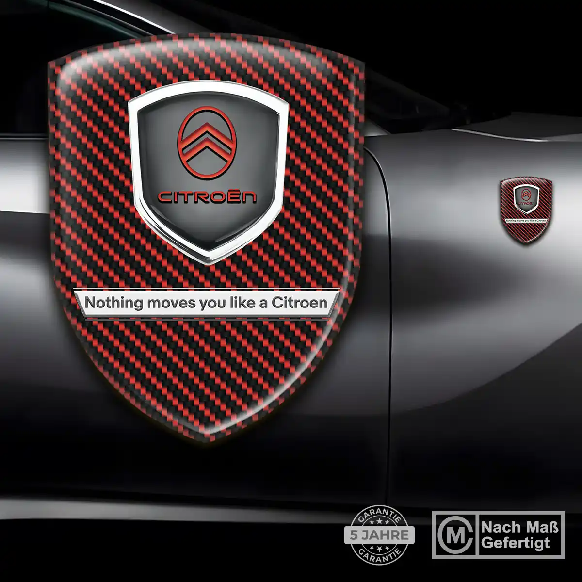 Citroen 3D Gel Aufkleber Wappen Auto Premium-Edition