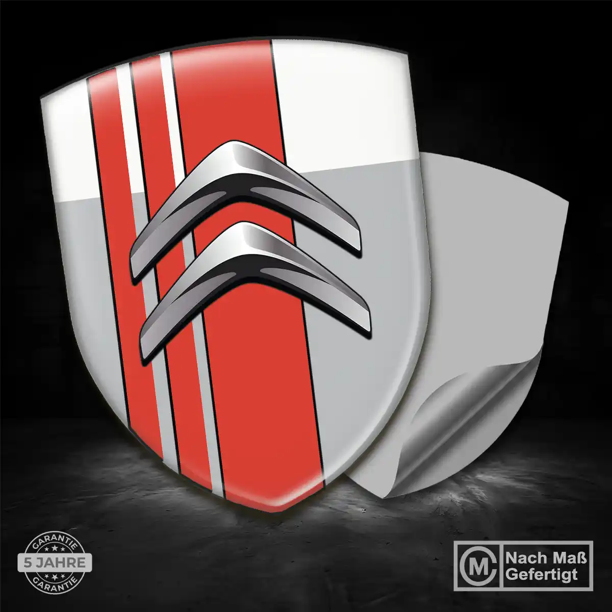 Citroen 3D Gel Aufkleber Wappen Auto Premiumqualität