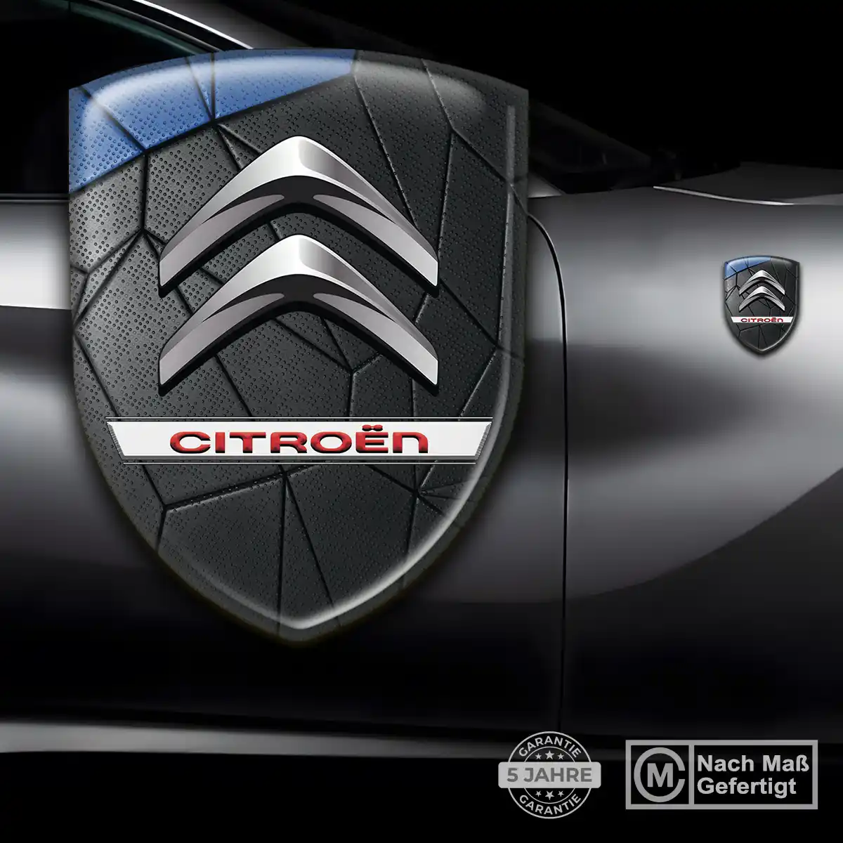 Citroen 3D Gel Aufkleber Wappen Exterieurdesign