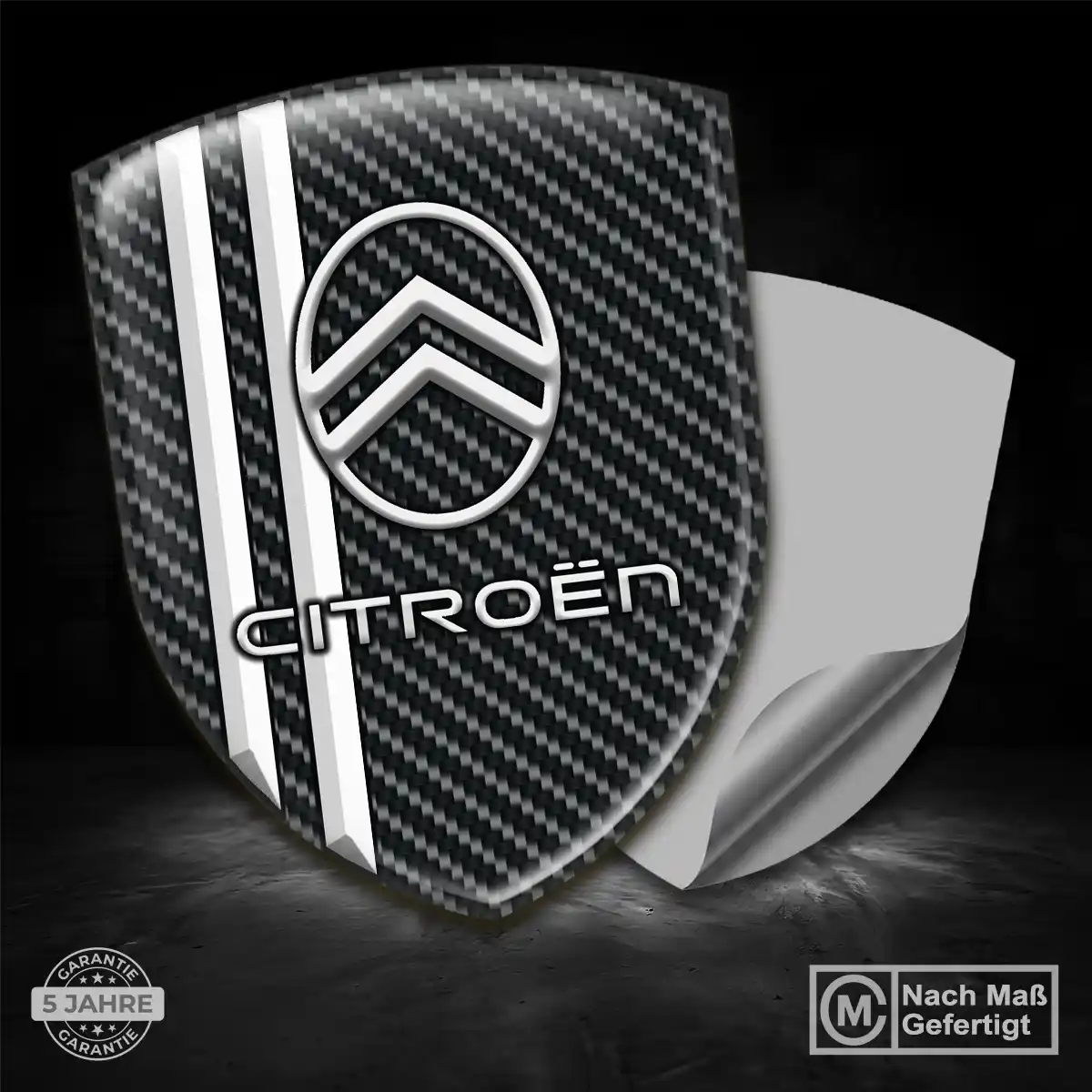Citroen 3D Gel Aufkleber Wappen Markenedition