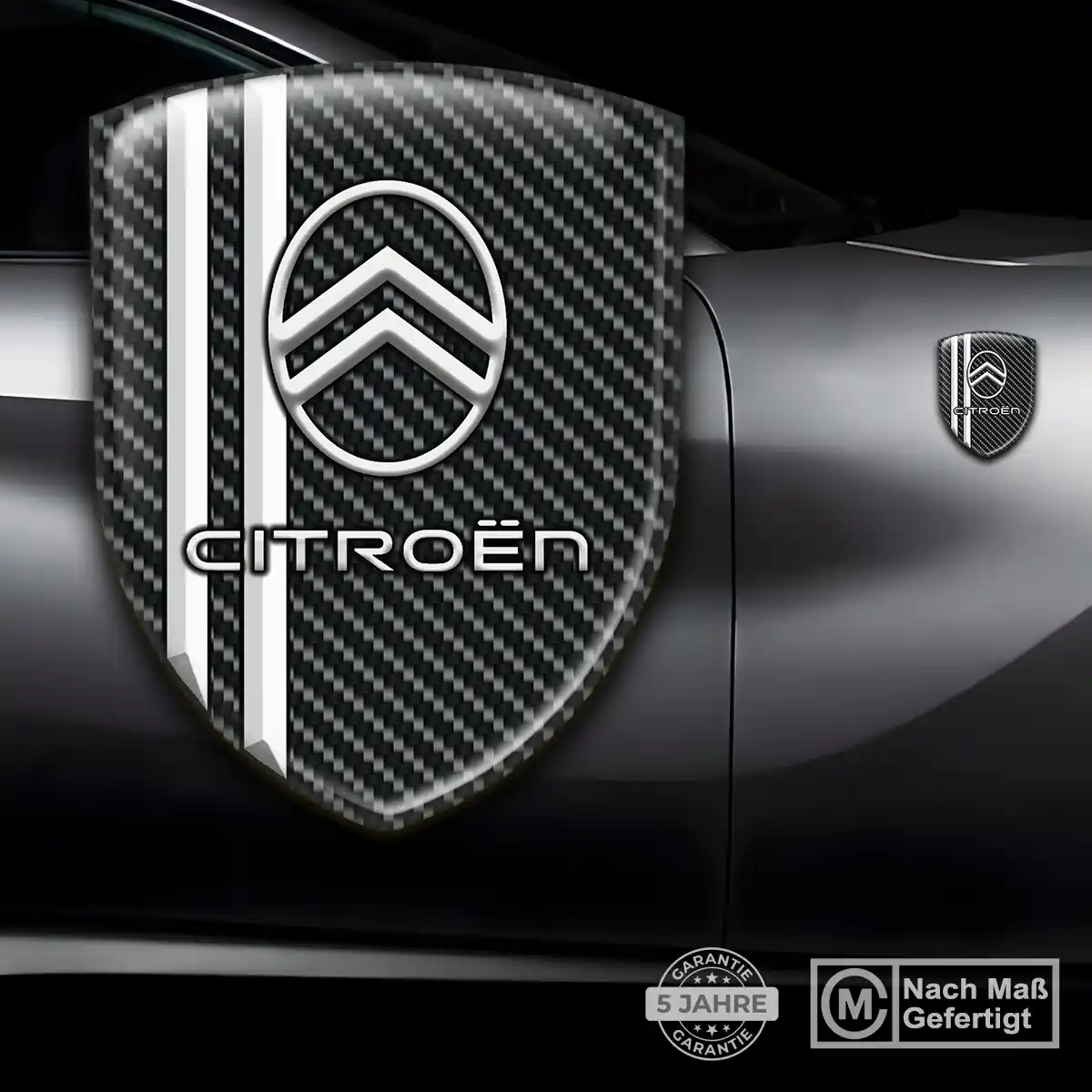 Citroen 3D Gel Aufkleber Wappen Markenedition