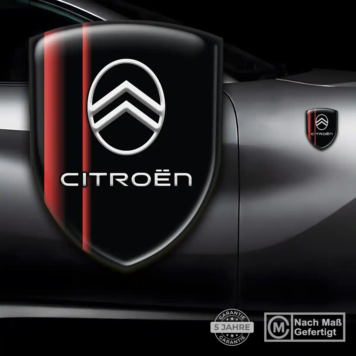 Citroen 3D Gel Aufkleber Wappen Premium-Edition
