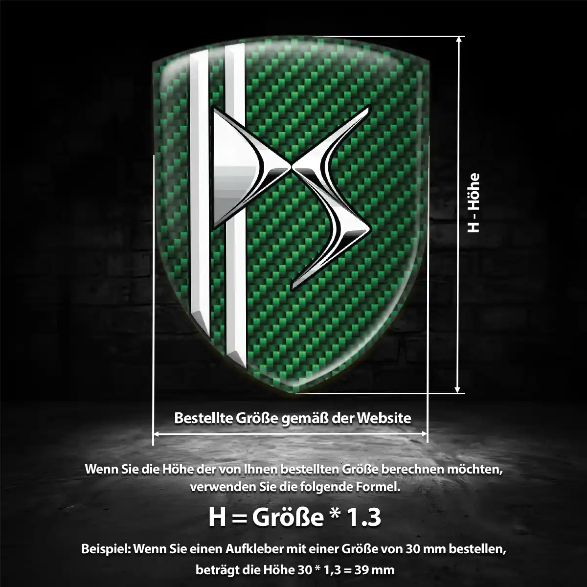 Citroen 3D Gel Aufkleber Wappen Stilvolles Design