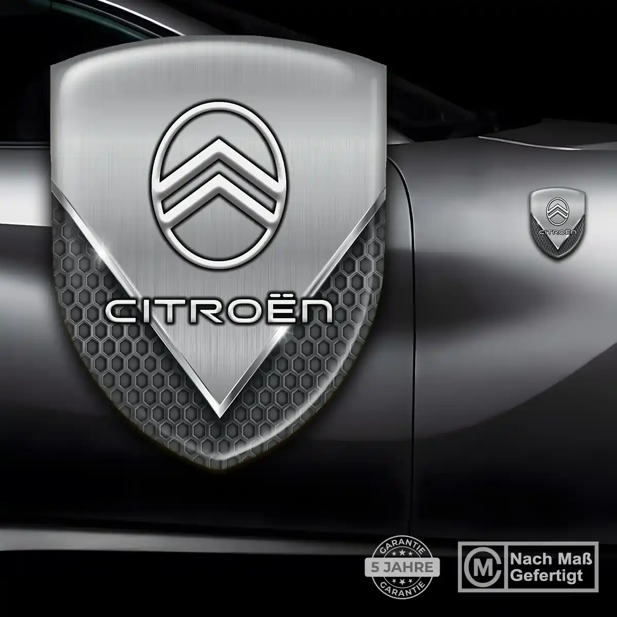 Citroen Aufkleber 3D Gel Emblem Anspruchsvolles Design