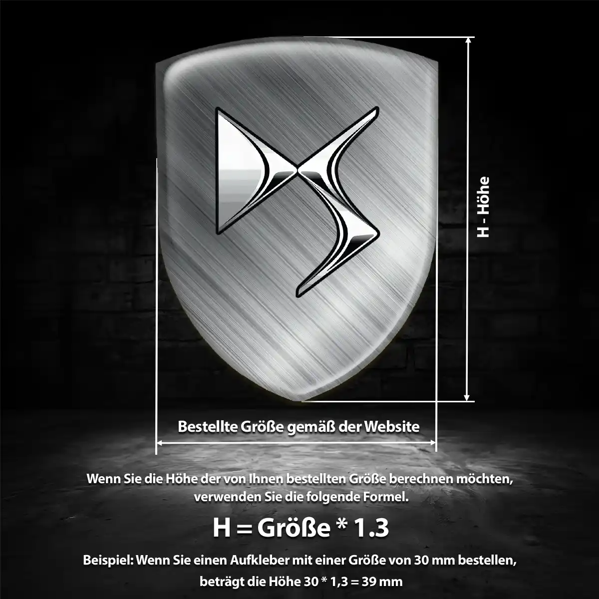 Citroen Aufkleber 3D Gel Emblem Ausdrucksstarkes Design