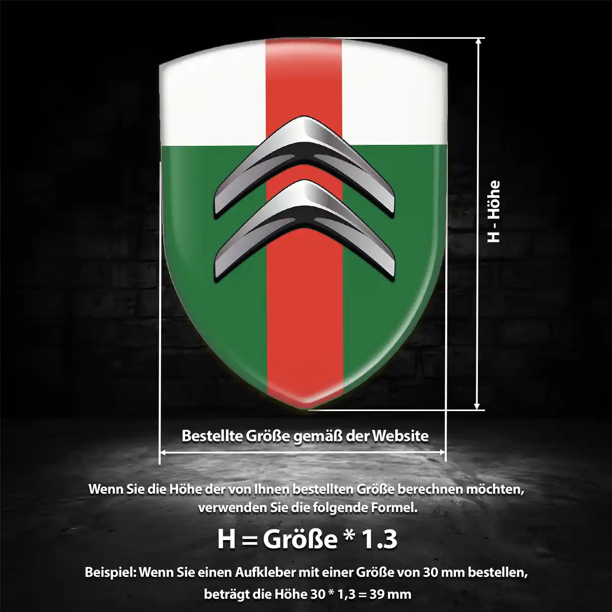 Citroen Aufkleber 3D Gel Emblem Auto Exterieurdesign