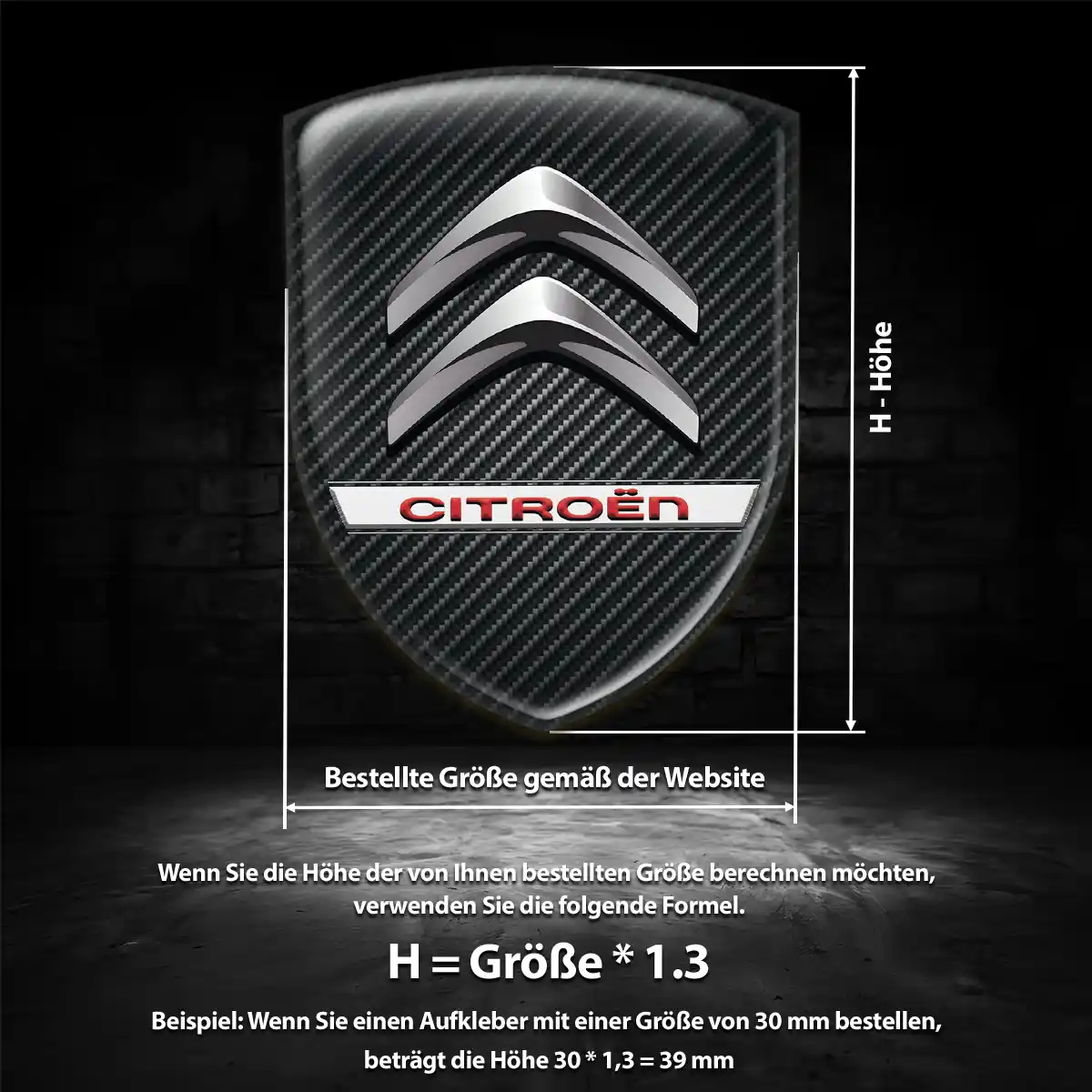 Citroen Aufkleber 3D Gel Emblem Auto Hohe Qualität