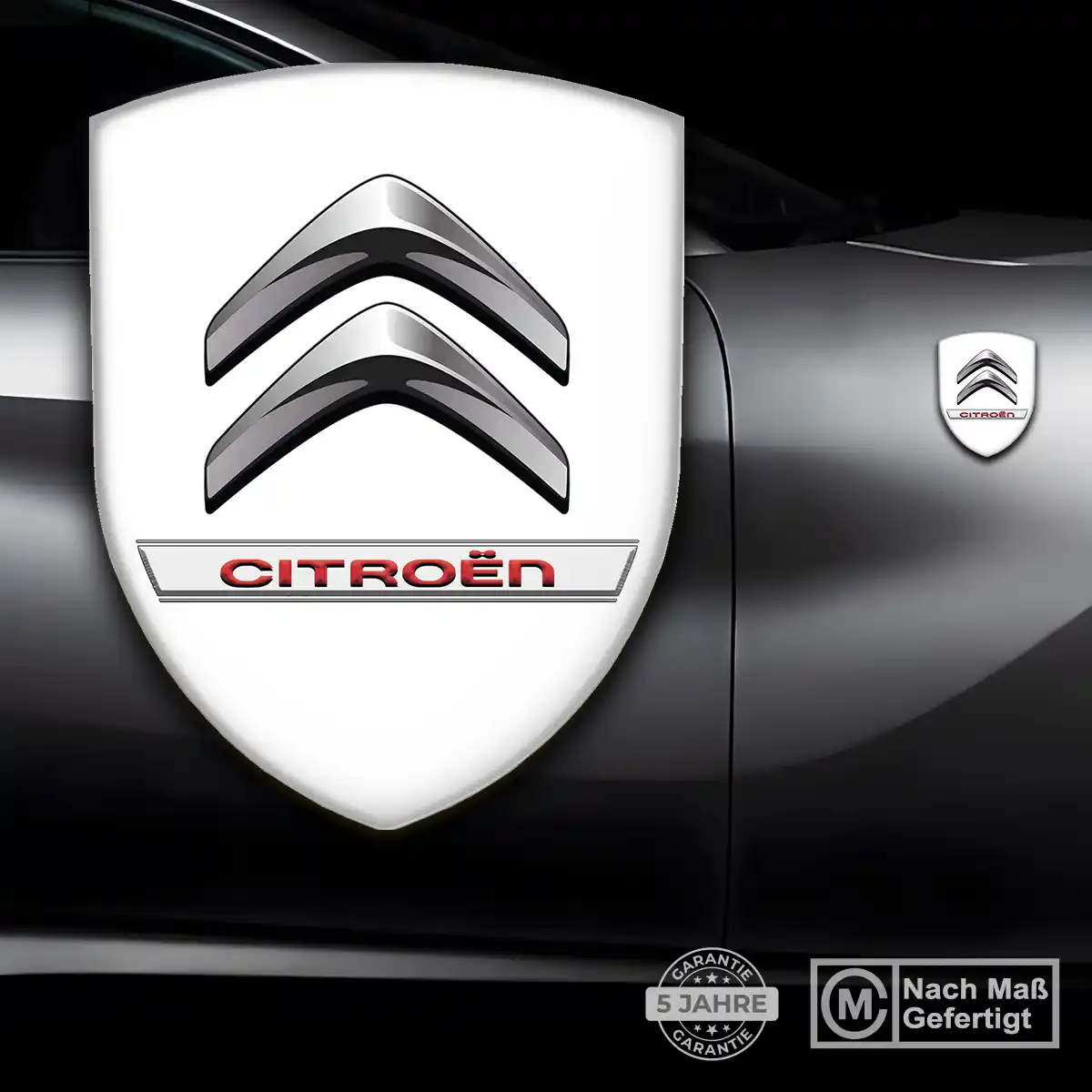 Citroen Aufkleber 3D Gel Emblem Elegantes Design