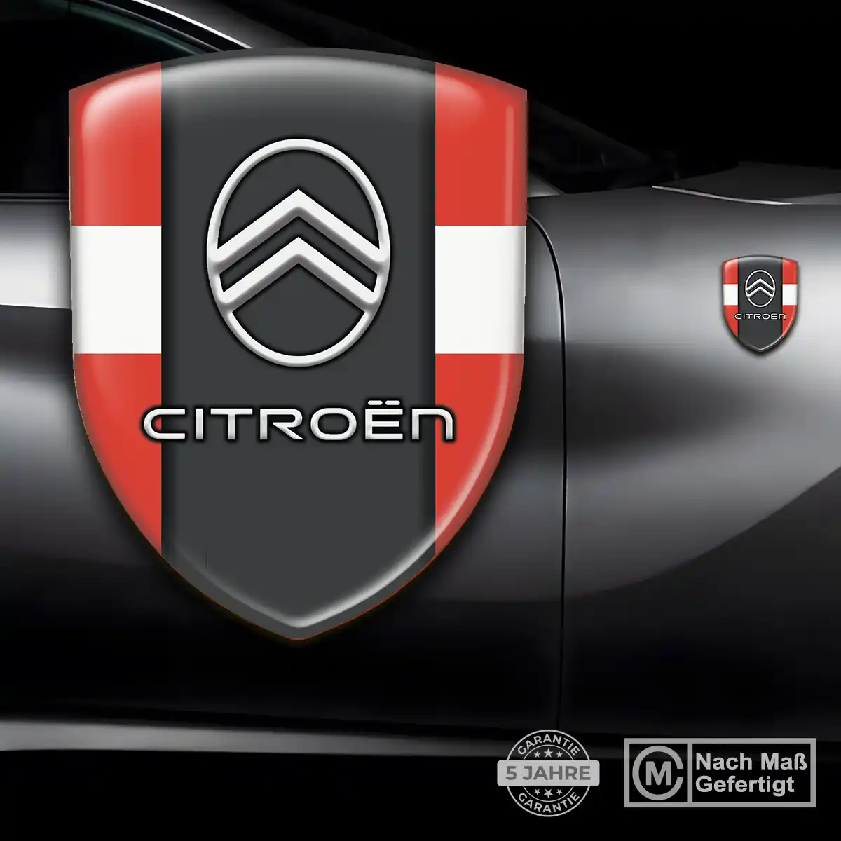 Citroen Aufkleber 3D Gel Emblem Hochwertiges Harz