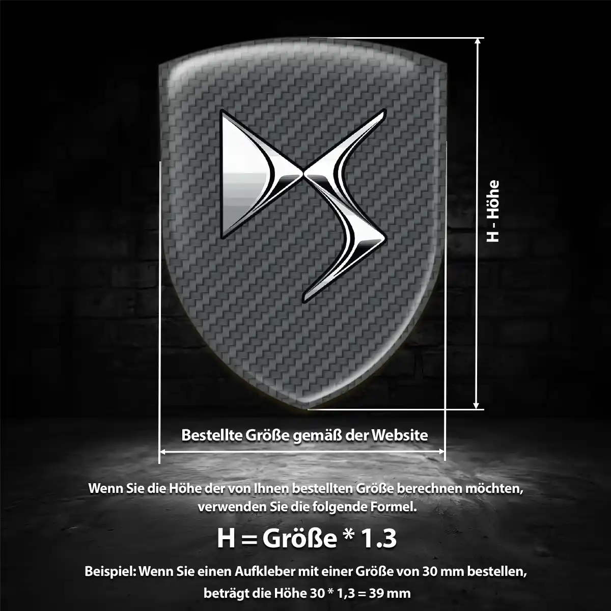 Citroen Aufkleber 3D Gel Emblem Hohe Qualität
