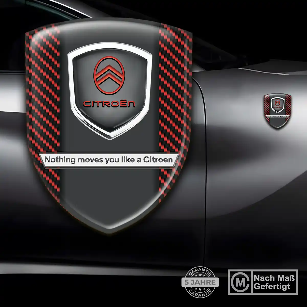 Citroen Aufkleber 3D Gel Emblem Interieurdesign