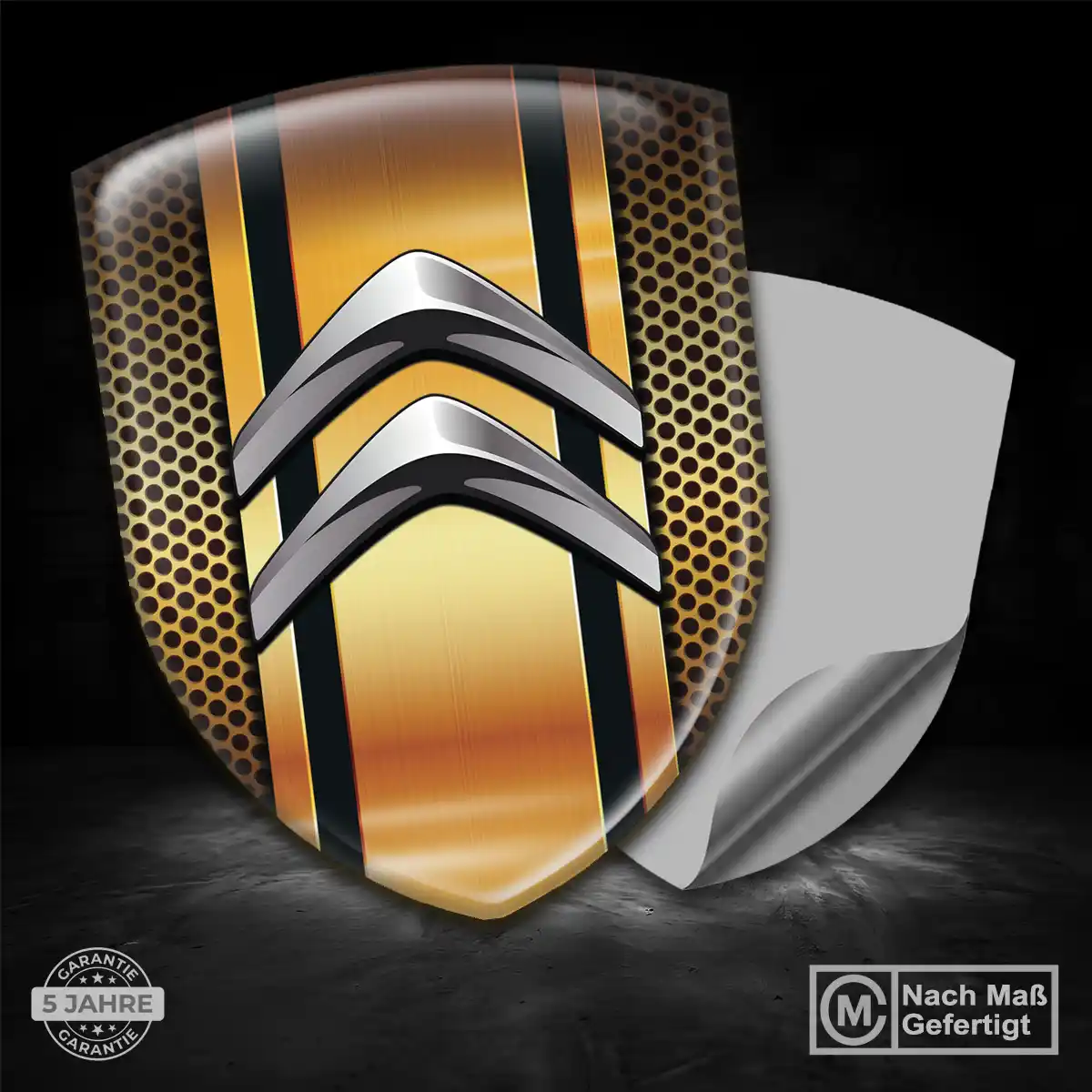 Citroen Aufkleber 3D Gel Emblem Markenedition
