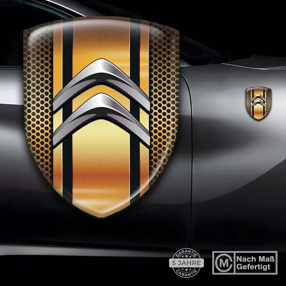 Citroen Aufkleber 3D Gel Emblem Markenedition