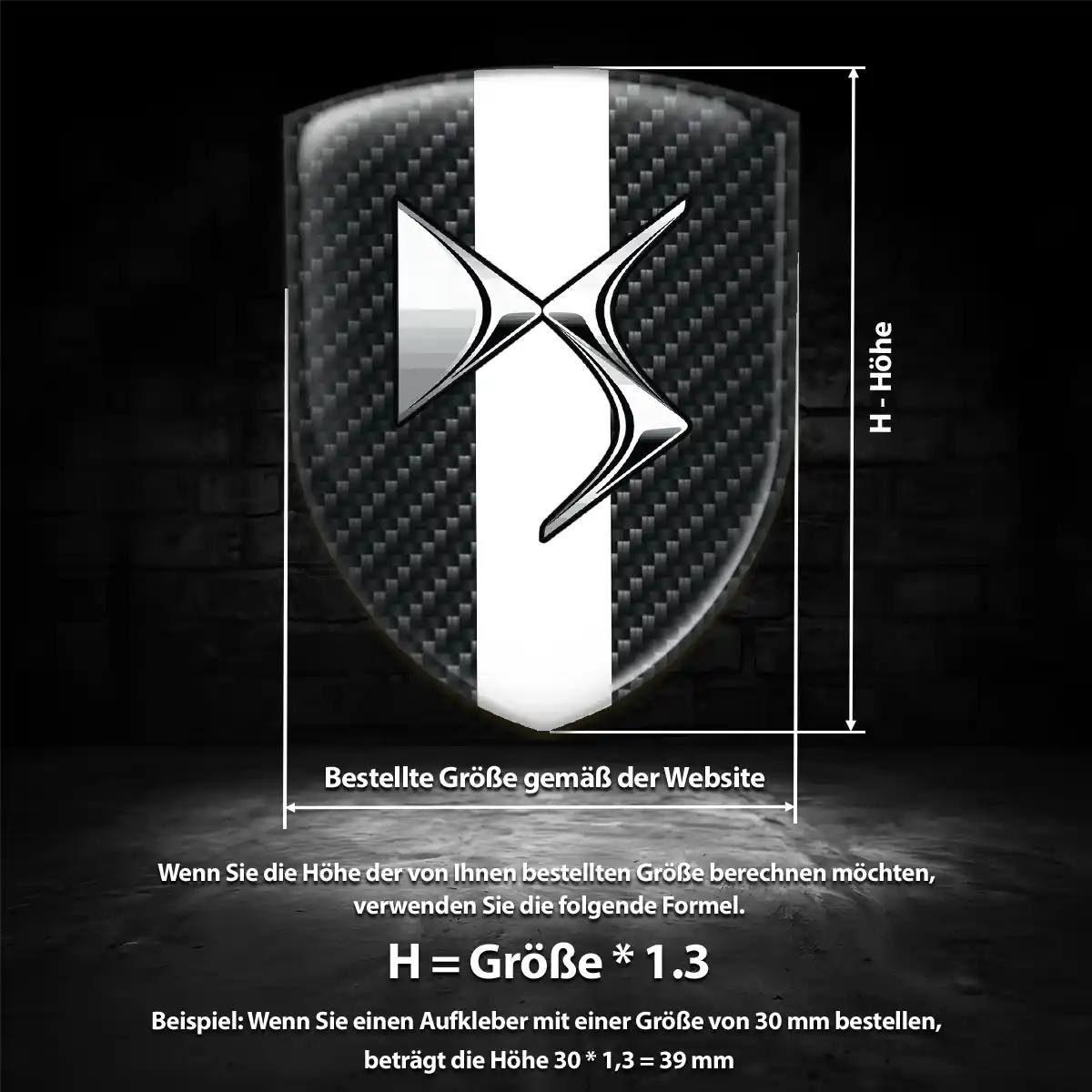 Citroen Aufkleber 3D Gel Emblem Premium-Edition