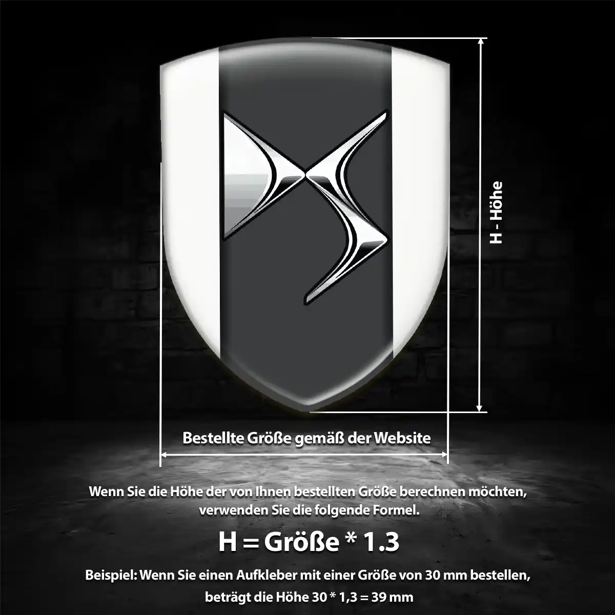 Citroen Aufkleber 3D Gel Emblem Tuningfahrzeug