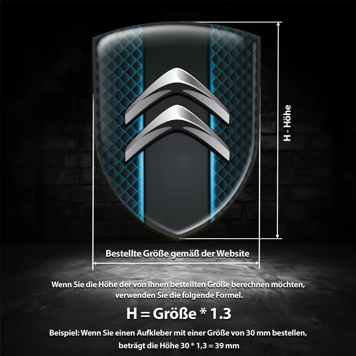 Citroen Aufkleber 3D Gel Embleme Auto Limitierte Auflage