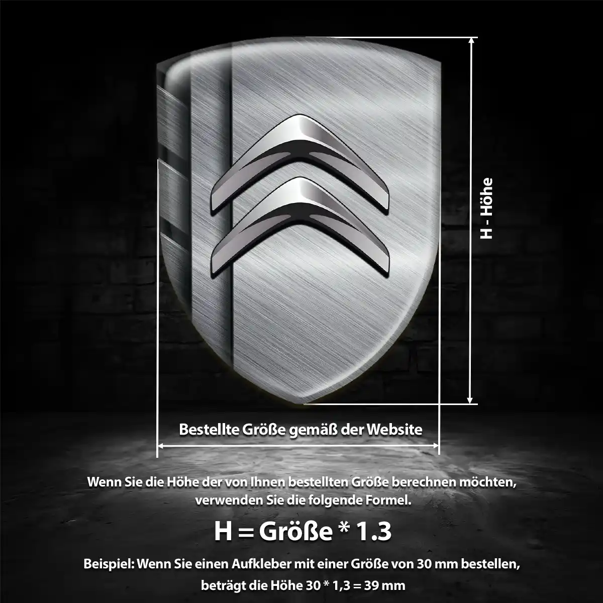 Citroen Aufkleber 3D Gel Embleme Auto Modernes Design
