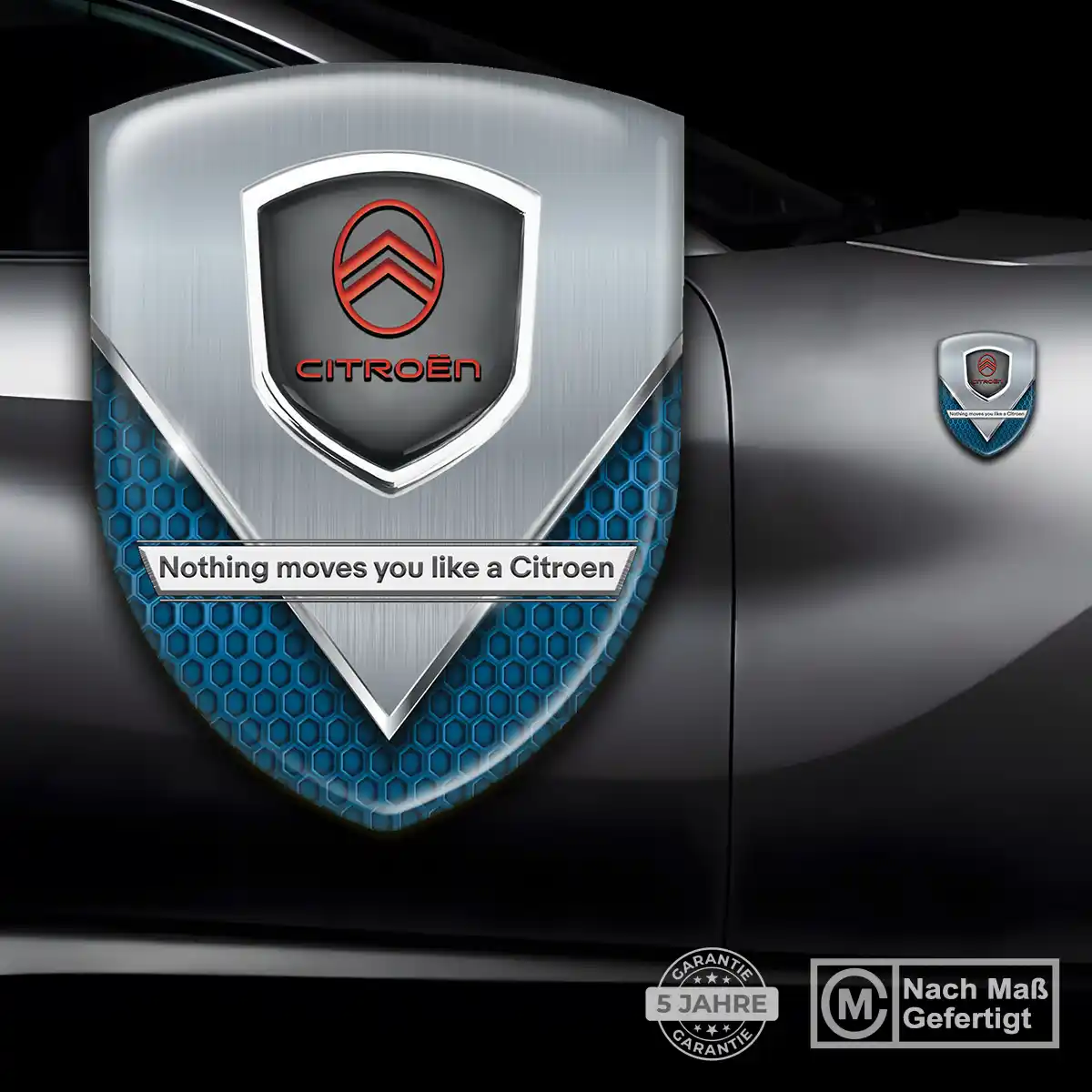 Citroen Aufkleber 3D Gel Embleme Hochwertiges Harz