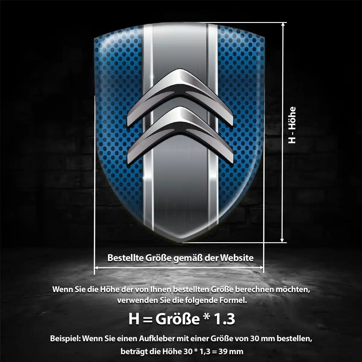 Citroen Aufkleber 3D Gel Embleme Hohe Qualität