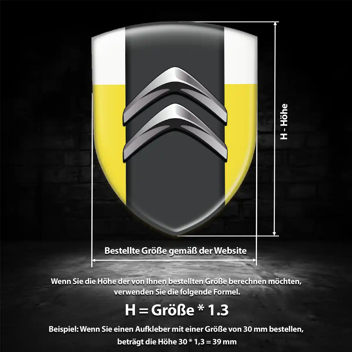 Citroen Aufkleber 3D Gel Embleme Limitierte Auflage
